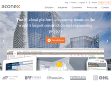 Tablet Screenshot of aconex.com